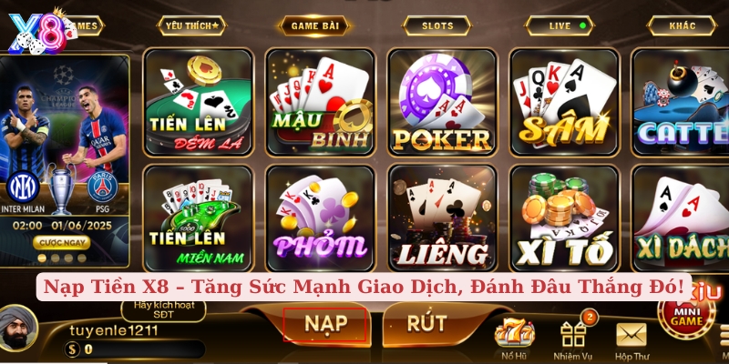 nạp tiền x8 tăng sức mạnh giao dịch, đánh đâu thắng đó