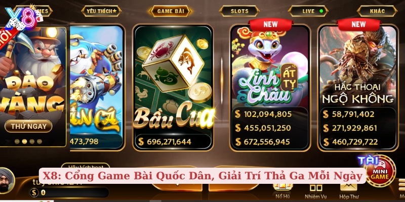 x8 cổng game bài quốc dân, giải trí thả ga mỗi ngày